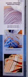 On flap : designs, woven checks